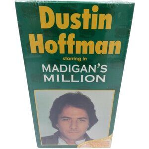 Dustin Hoffman Starring in Madigans Million VHS Video Sealed